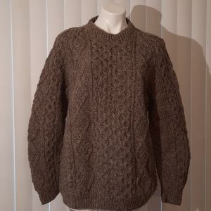 Hand knit Irish wool sweater